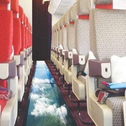 In 2013, China Central Television fell for an April 1 report overseas that airline Virgin Atlantic was launching glass-floored planes offering passengers uninterrupted sky views. Photo: Handout