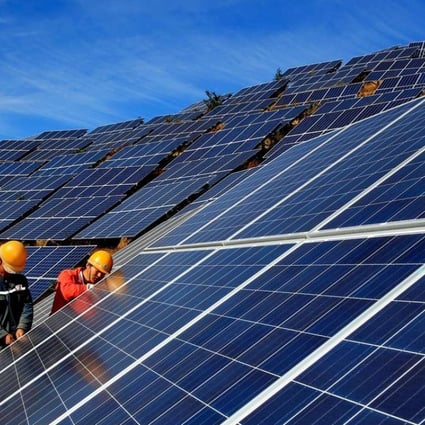 A solar power field in Qinhuangdao, north China's Hebei Province. Photo: Xinhua