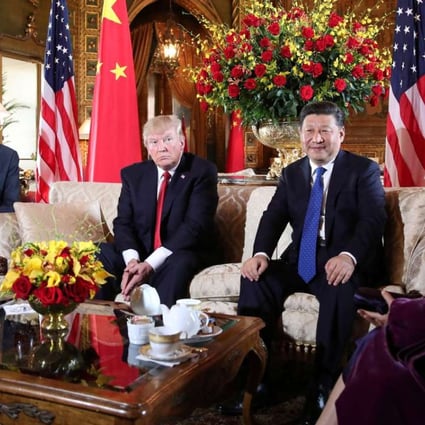 Melania and Donald Trump with Xi Jinping and Peng Liyuan at Mar-a-Lago. Photo: Reuters