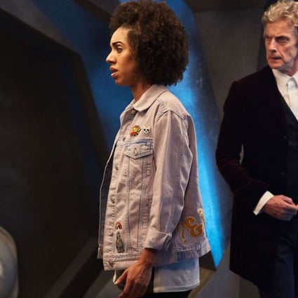 Pearl Mackie and Peter Capaldi in Doctor Who.