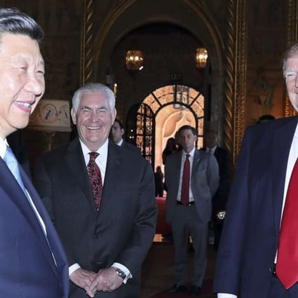 Chinese President Xi Jinping and his US counterpart President Donald Trump hold the second round of talks in the Mar-a-Lago resort in Florida. Photo: Xinhua