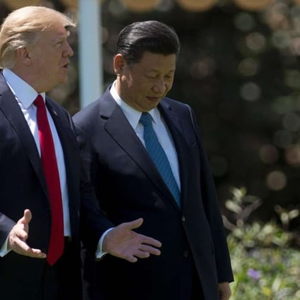 US President Donald Trump and Chinese President Xi Jinping at their summit in Florida last week. Trump says the two have good chemistry. Photo AFP
