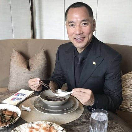 A photo of Chinese tycoon Guo Wengui, posted on his Twitter account. Photo: Twitter