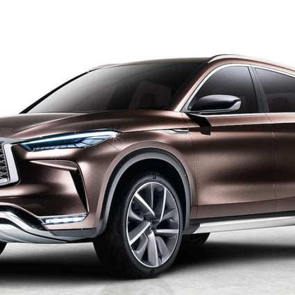 Infiniti’s QX50 mid-size SUV, which is making its debut at the Shanghai Auto Show. Photo: SCMP Handout