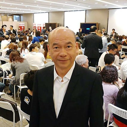Louis Chan, Centaline Property Agency's Asia Pacific vice chairman, at the sales office for the Eight Regency project. Photo: Handout