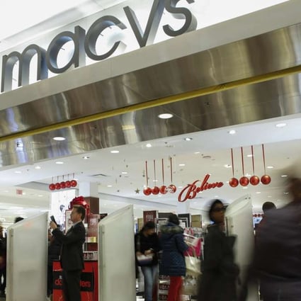 Department stores such as Macy’s have been closing hundreds of locations around the United States. Photo: AFP