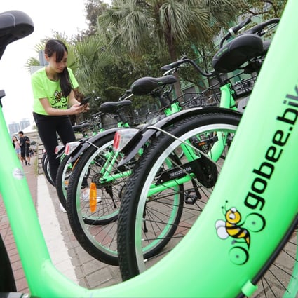 Nine Gobee bikes have been found damaged since the app launched. Photo: Felix Wong