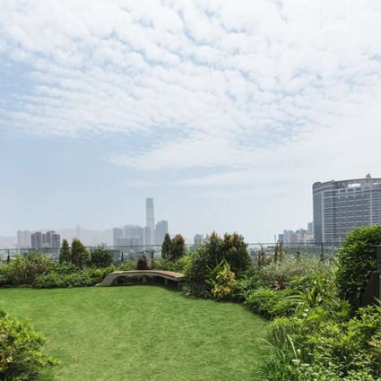 The rooftop of Skypark has plenty of plants and even an area where residents can grow their own vegetables. Photo: Courtesy of Skypark