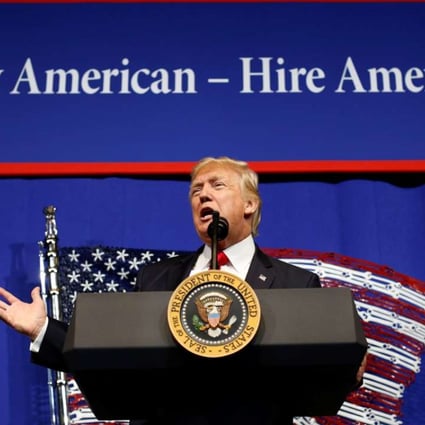 US President Donald Trump has ordered a review of the H-1B visa programme, which is relied on by technology firms to bring in high-skilled foreign workers. Photo: Reuters