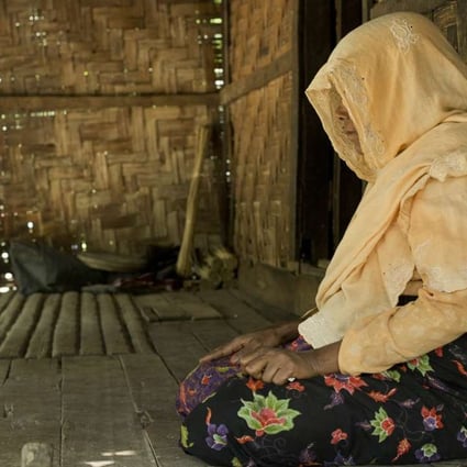 A Myo Thu Gyi woman who saw a Rohingya man being shot by the Border Guard Police as he fled on October 10, last year. Pictures: Antolín Avezuela