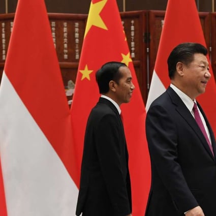 President Xi Jinping and Joko Widodo in Hangzhou in September. Photo: AP