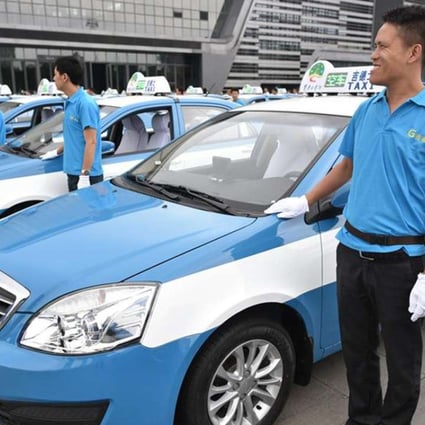 Methanol-fuelled taxis in China. Photo: Handout