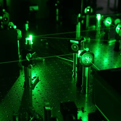 A file picture of the quantum simulation laboratory at the Chinese Academy of Sciences in Shanghai. Photo: Xinhua
