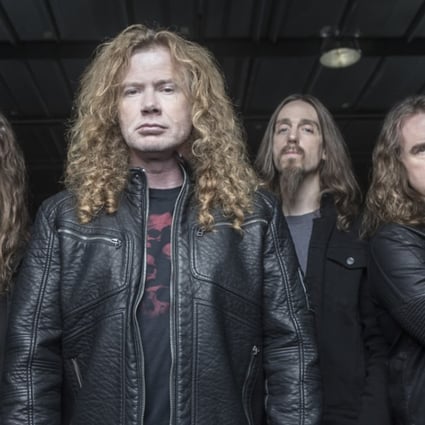 Megadeth’s Hong Kong line-up (from left) Kiko Loureiro, Dave Mustaine, Dirk Verbeuren and Dave Ellefson.
