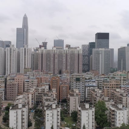 Old buildings and new in Futian district. Photo: Lea Li