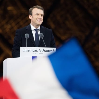 Newly elected French president Emmanuel Macron\. Photo: Bloomberg