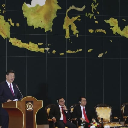 President Xi Jinping gave the ‘Belt and Road Initiative’ his blessing in a speech to the Indonesian parliament during a state visit in October 2013. Photo: AP