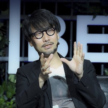 Video game designer Hideo Kojima speaks at the Tribeca Games Festival during the Tribeca Film Festival. Photo: AFP