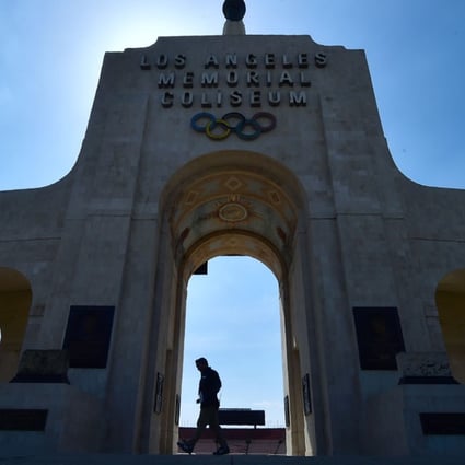 The Los Angeles Memorial Coliseum ahead of the IOC evaluation committee’s visit. Photo: AFP