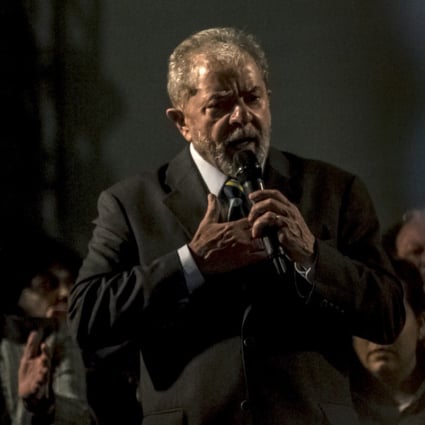 Luiz Inacio Lula da Silva, former president of Brazil, delivers a speech after testifying before Sergio Moro, the lead jurist in the sprawling corruption probe known as Operation Carwash, in Curitiba, Brazil, on Wednesday. Photo: Bloomberg