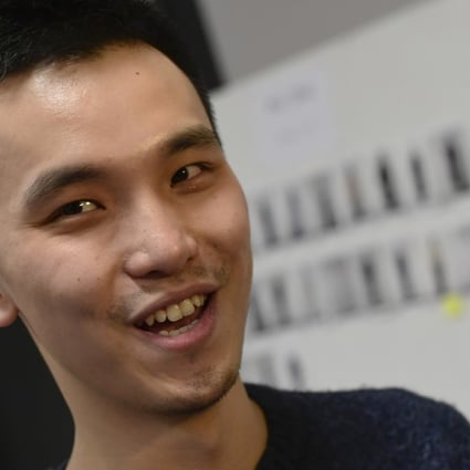 Chinese designer Xuzhi Chen backstage before the show of his Xu Zhi label during Milan fashion week in February. Photo: AFP
