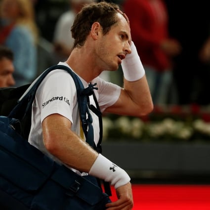 A dejected Andy Murray leaves the court after losing to lucky loser Borna Coric of Croatia. Photo: Reuters