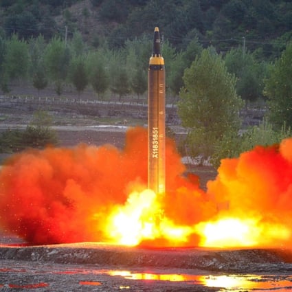 North Korea Monday celebrated the launch of what appeared to be its longest-range ballistic missile yet tested in a bid to bring the US mainland within reach, saying it was capable of carrying a ‘heavy nuclear warhead’. Photo: Reuters