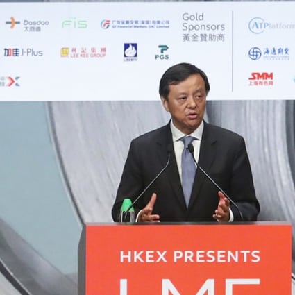 HKEX chief executive Charles Li Xiaojia says consultation for the new third board will be launch at the end of May. The board aims to draw more technology companies and dual-class share firms to list in the city. Photo: SCMP