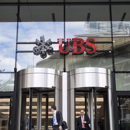 The London headquarters of Swiss bank UBS. Photo: AFP