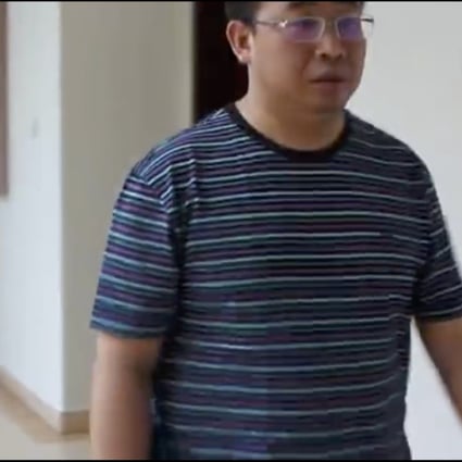 Detained human rights activist Jiang Tianyong is shown walking along a corridor in the video. Photo: Weibo