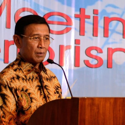 Wiranto said Hizbut Tahrir Indonesia’s aim of establishing a caliphate was a threat to the nation state of Indonesia. Photo: AFP
