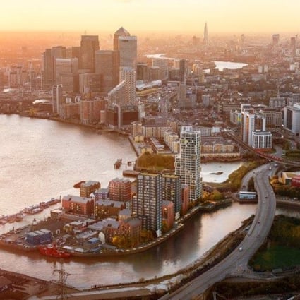 The Goodluck Hope development will be built across the water from London’s O2 Arena, or the Millennium Dome, on the River Thames. Photo: Ballymore