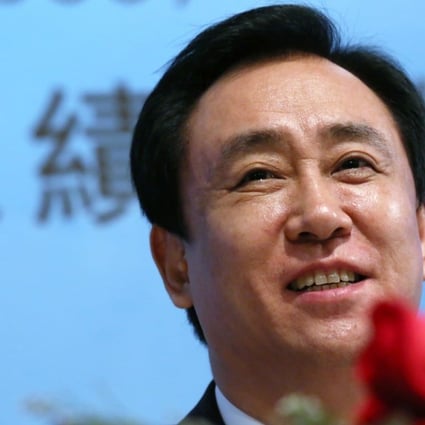 Evergrande chairman Hui Ka-yan. The company’s shares rose 5.5 per cent after announcing it had bought state-owned property developer Shenzhen Investment for US$814 million. Photo: Nora Tam