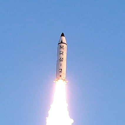 A test-fire of a Pukguksong-2 missile. File photo: Reuters