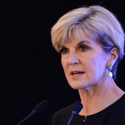 Australia's foreign minister Julie Bishop. Photo: AFP