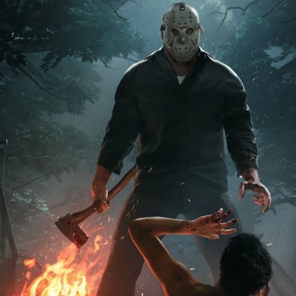 Jason stands over a camp councillor in the game Friday the 13th.