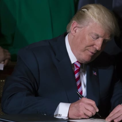 A file picture of US President Donald Trump. Photo: Bloomberg