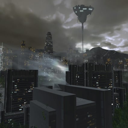 A screenshot from the game shows the Hong Kong skyline. Photo: Cmune