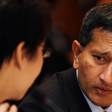A file picture of Singapore's Foreign Minister Vivian Balakrishnan (right). Photo: AFP