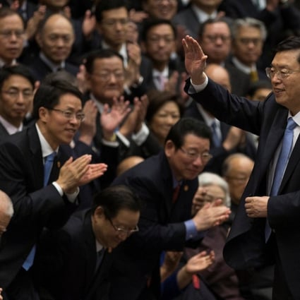 Zhang Dejiang, chairman of the National People’s Congress, in Hong Kong, in May last year. Picture: Reuters