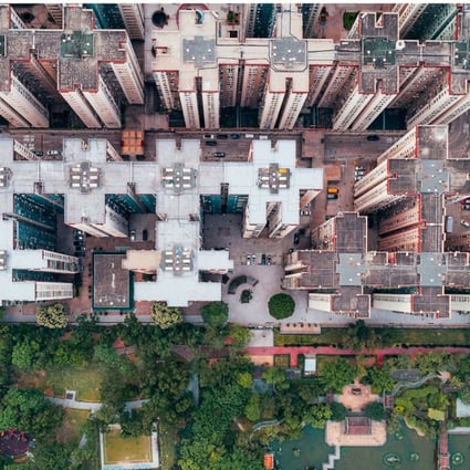 Mei Foo, in an aerial series shot by photographer Andy Yeung, who aims to show crowded urban living in Hong Kong. Photos : Andy Yeung