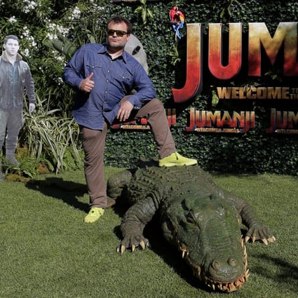 Actor Jack Black promotes Jumanji: Welcome to the jungle in Barcelona. Photo: AP