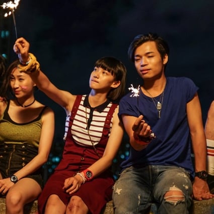 From left: Kyle Li, Mary Ma, Angela Yuen, Sean Pang and King Wu in the film Our Seventeen (category IIB; Cantonese, Putonghua), directed by Emily Chan.