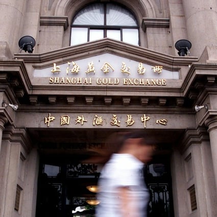 The Shanghai Gold Exchange building in the city, considered the world’s largest physical bullion exchange. Photo: EPA