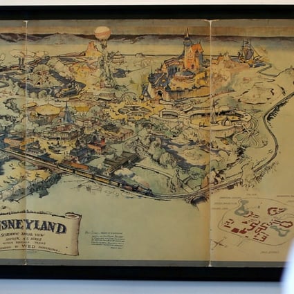 Walt Disney Commissioned Hand Drawn Map Of Disneyland Sold For Us 708 000 South China Morning Post