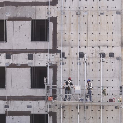 A residential property under construction in Beijing. Photo: Simon Song