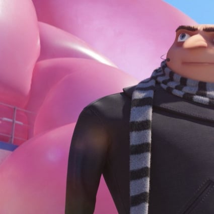 Gru (voiced by Steve Carell) in Despicable Me 3 (category: I), voiced by Steve Carell, Trey Parker, Kristen Wiig. The film is directed by Kyle Balda, Pierre Coffin and Eric Guillon.