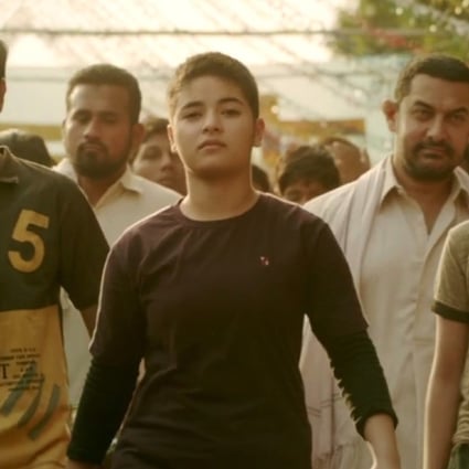 A still from the movie Dangal, featuring Aamir Khan (second from right). Photo: Handout)