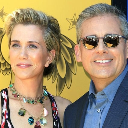 Despicable Me 3’s Kristen Wiig and Steve Carell – or ‘Wigs’ and ‘Pepé’ as they were known at school. Photo: EPA