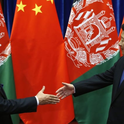 Afghanistan’s Chief Executive Officer Abdullah Abdullah meets China’s President Xi Jinping in Beijing. Photo: AFP